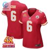 Bryan Cook 6 Kansas City Chiefs Super Bowl Lviii Champions 4X Game Women Jersey Red stylepulseusa 1