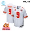 Blaine Gabbert 9 Kansas City Chiefs Super Bowl Lviii Champions 4X Game Youth Jersey White stylepulseusa 1