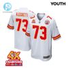 Nick Allegretti 73 Kansas City Chiefs Super Bowl Lviii Champions 4X Game Youth Jersey White stylepulseusa 1