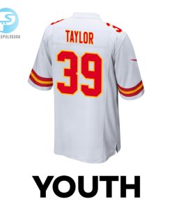Keith Taylor 39 Kansas City Chiefs Super Bowl Lviii Champions 4X Game Youth Jersey White stylepulseusa 1 2