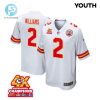 Joshua Williams 2 Kansas City Chiefs Super Bowl Lviii Champions 4X Game Youth Jersey White stylepulseusa 1