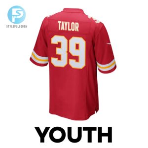 Keith Taylor 39 Kansas City Chiefs Super Bowl Lviii Champions 4X Game Youth Jersey Red stylepulseusa 1 2