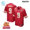 Blaine Gabbert 9 Kansas City Chiefs Super Bowl Lviii Champions 4X Game Youth Jersey Red stylepulseusa 1