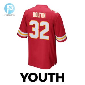 Nick Bolton 32 Kansas City Chiefs Super Bowl Lviii Champions 4X Game Youth Jersey Red stylepulseusa 1 2