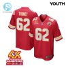 Joe Thuney 62 Kansas City Chiefs Super Bowl Lviii Champions 4X Game Youth Jersey Red stylepulseusa 1