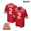 Joshua Williams 2 Kansas City Chiefs Super Bowl Lviii Champions 4X Game Youth Jersey Red stylepulseusa 1