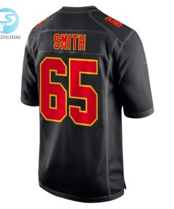 Trey Smith 65 Kansas City Chiefs Super Bowl Lviii Champions 4 Stars Patch Fashion Game Men Jersey Carbon Black stylepulseusa 1 2