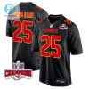 Clyde Edwardshelaire 25 Kansas City Chiefs Super Bowl Lviii Champions 4 Stars Patch Fashion Game Men Jersey Carbon Black stylepulseusa 1