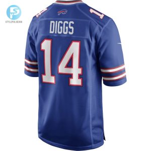 Mens Buffalo Bills Stefon Diggs Nike Royal Logo Game Player Jersey stylepulseusa 1 2