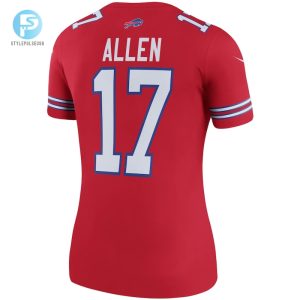 Womens Buffalo Bills Josh Allen Nike Red Color Rush Legend Player Jersey stylepulseusa 1 2