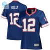 Womens Buffalo Bills Jim Kelly Nfl Pro Line Royal Retired Player Replica Jersey stylepulseusa 1