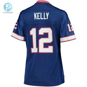 Womens Buffalo Bills Jim Kelly Nfl Pro Line Royal Retired Player Replica Jersey stylepulseusa 1 2