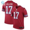 Mens Buffalo Bills Nike Josh Allen Red Color Rush Legend Jersey stylepulseusa 1