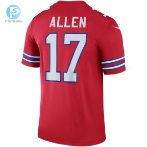 Mens Buffalo Bills Nike Josh Allen Red Color Rush Legend Jersey stylepulseusa 1 2