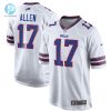 Mens Buffalo Bills Josh Allen Nike White Game Player Jersey stylepulseusa 1