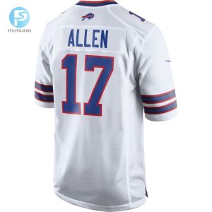 Mens Buffalo Bills Josh Allen Nike White Game Player Jersey stylepulseusa 1 2