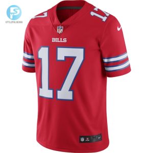 Mens Buffalo Bills Josh Allen Nike Red Color Rush Vapor Limited Jersey stylepulseusa 1 1