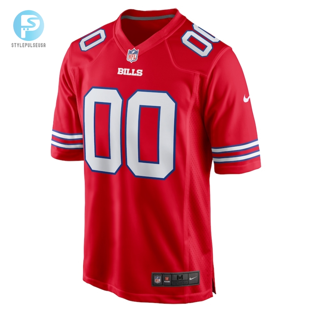 Mens Buffalo Bills Nike Red Alternate Custom Game Jersey 