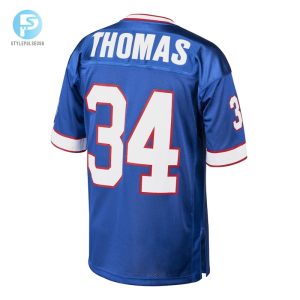 Mens Buffalo Bills 1985 Thurman Thomas Mitchell Ness Royal Authentic Throwback Retired Player Jersey stylepulseusa 1 2