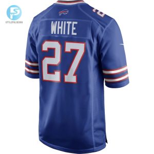 Mens Buffalo Bills Tredavious White Nike Royal Team Game Player Jersey stylepulseusa 1 2