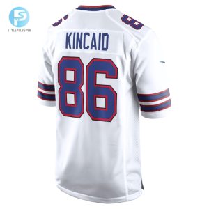 Mens Buffalo Bills Dalton Kincaid Nike White Game Jersey stylepulseusa 1 2