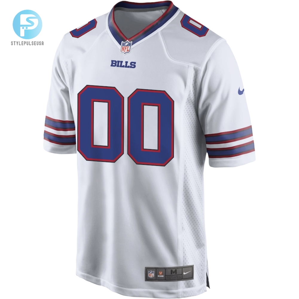 Mens Buffalo Bills Nike White Custom Game Jersey 