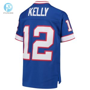 Youth Buffalo Bills Jim Kelly Mitchell Ness Royal 1990 Legacy Retired Player Jersey stylepulseusa 1 2