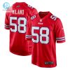 Mens Buffalo Bills Matt Milano Nike Red Alternate Game Jersey stylepulseusa 1