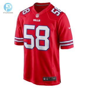 Mens Buffalo Bills Matt Milano Nike Red Alternate Game Jersey stylepulseusa 1 1