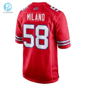 Mens Buffalo Bills Matt Milano Nike Red Alternate Game Jersey stylepulseusa 1 2