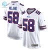 Mens Buffalo Bills Matt Milano Nike White Away Game Player Jersey stylepulseusa 1