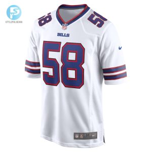 Mens Buffalo Bills Matt Milano Nike White Away Game Player Jersey stylepulseusa 1 1