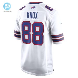 Mens Buffalo Bills Dawson Knox Nike White Away Game Player Jersey stylepulseusa 1 2