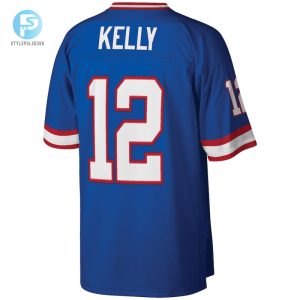 Mens Buffalo Bills Jim Kelly Mitchell Ness Royal Legacy Replica Jersey stylepulseusa 1 2