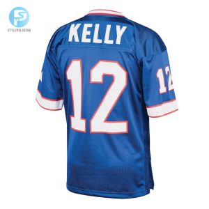 Mens Buffalo Bills 1994 Jim Kelly Mitchell Ness Royal Authentic Throwback Retired Player Jersey stylepulseusa 1 2