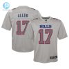 Youth Buffalo Bills Josh Allen Nike Gray Atmosphere Game Jersey stylepulseusa 1