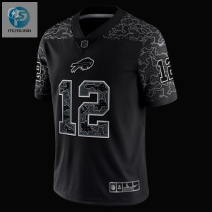 Mens Buffalo Bills Jim Kelly Nike Black Retired Player Rflctv Limited Jersey stylepulseusa 1 3