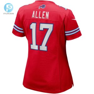 Womens Buffalo Bills Josh Allen Nike Red Alternate Game Player Jersey stylepulseusa 1 2