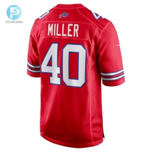 Mens Buffalo Bills Von Miller Nike Red Alternate Game Jersey stylepulseusa 1 2