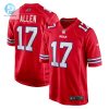 Mens Buffalo Bills Josh Allen Nike Red Alternate Game Jersey stylepulseusa 1