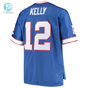 Mens Buffalo Bills Jim Kelly Mitchell Ness Royal Big Tall 1990 Retired Player Replica Jersey stylepulseusa 1 2