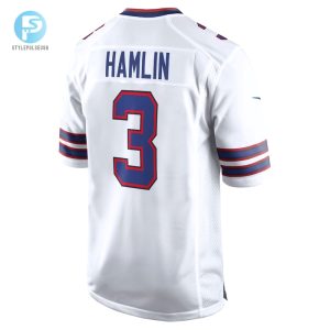 Mens Buffalo Bills Damar Hamlin Nike White Game Jersey stylepulseusa 1 2