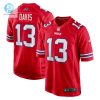 Mens Buffalo Bills Gabe Davis Nike Red Alternate Game Jersey stylepulseusa 1