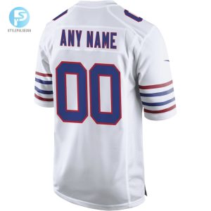 Mens Buffalo Bills Nike White Alternate Custom Game Jersey stylepulseusa 1 2