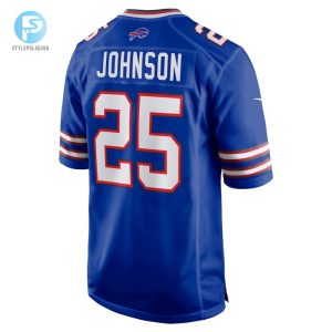 Mens Buffalo Bills Ty Johnson Nike Royal Team Game Jersey stylepulseusa 1 5