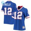 Womens Buffalo Bills Jim Kelly Mitchell Ness Royal 1990 Legacy Replica Jersey stylepulseusa 1