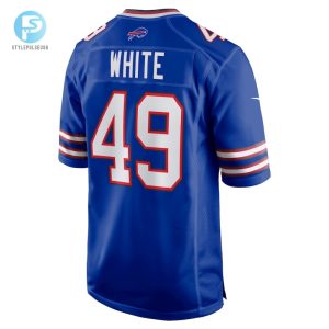 Mens Buffalo Bills Dashaun White Nike Royal Team Game Jersey stylepulseusa 1 2