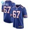 Mens Buffalo Bills Kent Hull Nike Royal Game Retired Player Jersey stylepulseusa 1