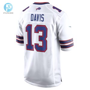 Mens Buffalo Bills Gabe Davis Nike White Game Player Jersey stylepulseusa 1 2