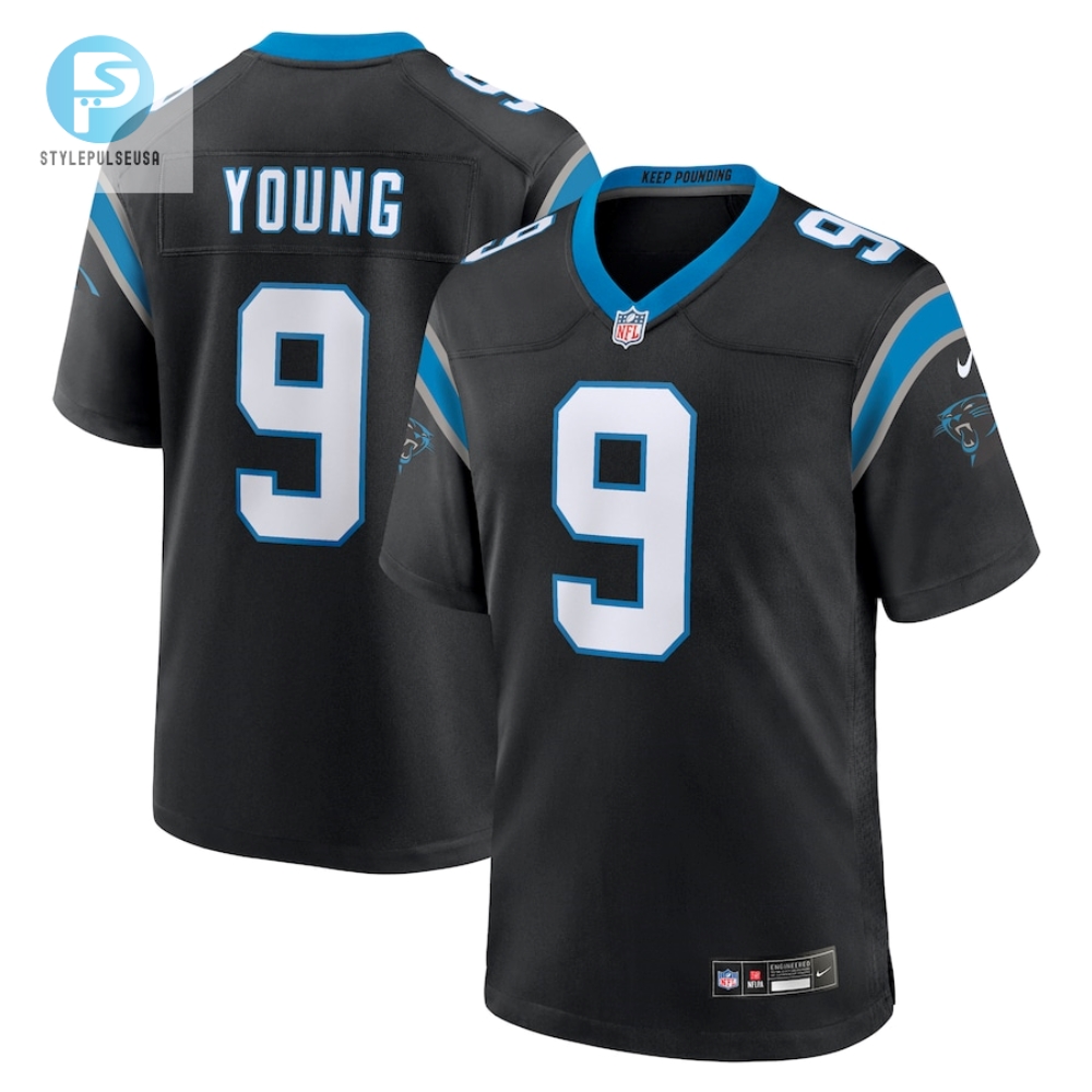 Mens Carolina Panthers Bryce Young Nike Black Team Game Jersey stylepulseusa 1